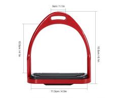 Lepeuxi Étriers équitation Flex en Aluminium Selle de Cheval Antidérapante Pédale de Cheval Équipement de sécurité équestre