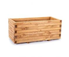 Jardinière en Bois - 3 Tailles - Ensemble surélevé pour Jardin, terrasse et Balcon. L180 x B50 x H39 cm Marron