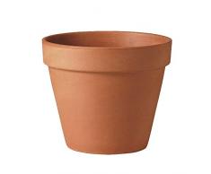Pot Terre Cuite Grande Taille Pot De Fleur en Terre Cuite Pots de Jardin en Plein Air Grande Plante Pot Pot De Plante dintérieur Fleur Pot Intérieur 17.5cm