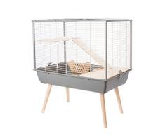 Cage Neo Muki Grand Rongeur L 77.5 X P 47.5 X H 87.5 Cm Grise