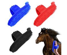 Yunt Cure-pied avec brosse, pratique et durable Chevaux Cure-pieds et fer à cheval Pinceaux (couleur aléatoire envoyé)