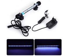 MLJ Eclairage Aquarium LED, étanche à leau LED Poisson Dragon Lumière Déclairage (Expédié dAllemagne) (18cm, Blanc et Bleu)