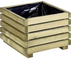 Bac à fleurs en bois carré KUB 40