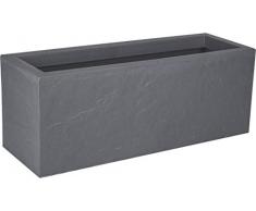 EDA Volcania Up Jardinière, Gris Galet, 80 cm
