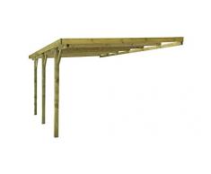 Carport Bois adossé traité autoclave