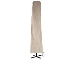 Mendler Housse de Protection pour Parasol déporté HWC, avec Fermeture à glissière ~ 3x4m crème