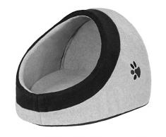 TecTake 800638 - Panier Dôme Niche pour Chat ou Chien avec Coussin Confortable Gris - Diverses Tailles au Choix (XL | No. 402926)
