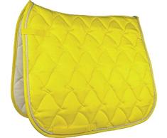 Hkm Hkm 4000315716555 Tapis de Selle -Cassandra Softice-8044 Jaune Fluo