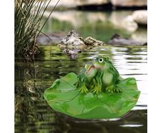 MAGT Décor De Piscine, Piscine Étang Flottant Animal Baignoire Décor De Jardin Figurine (Une Paire De Grenouilles Couple Intime)