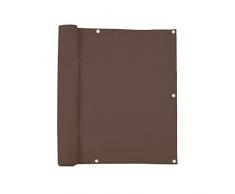 jarolift Brise Vue pour Balcon imperméable à leau, Protection Contre Les Regards, pour Balcon 300 x 90cm (16 œillets), Marron