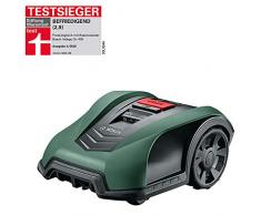 Tondeuse robot connectée Bosch - Indego S+ 350 (contrôle avec smartphone, largeur de coupe de 19 cm, superficie jusqu’à 350 m², avec accessoires)