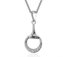 Pendentif Mors de Cheval en Argent. Bijou Équestre.