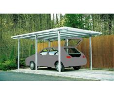 Ideanature Abris de jardin Abri de voiture Carport aluminium