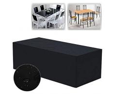 Yaheetech Housses Bâche de Protection pour Mobilier de Jardin Couverture Impérmeable pour Salon de Jardin Meuble Table Chaise M - 240 x 135 x 90cm