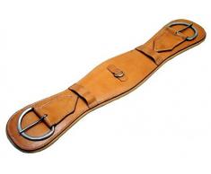 Selle Sangle de selle Western en cuir pour gamme, sangle de selle Western Beige, 80 cm