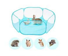 Locisne Stylo Jeu Pliable Portable Petits Animaux avec Sac Rangement,Respirante Tente Cage clôture dexercice pour Animaux Cochon dInde,Lapins,Hamster,Chinchillas,hérissons,Chats