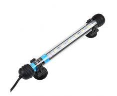 NICREW Lampe Tube Submersible 18cm pour Aquarium, LED Lampe Étanche Lumière Blanche Eclairage Aquarium LED, 2W