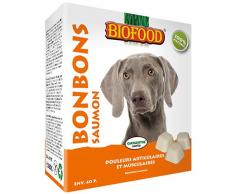 BIOFOOD Maxi Saumon Friandise Bonbon Graisse de Mouton pour Chien/Chat 40 Pièces