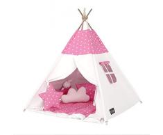 Elfique New Tipi d’Indien, Tente de Jeux, Couverture doublement rembourrée (Tente avec Couverture)