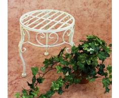 DanDiBo Tabouret porte-fleurs Romance 25 cm Support de fleurs 20218 Porte-plantes Table dappoint Blanc