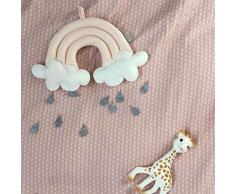 Arichtop Nouveau-né Nuage arc Raindrop mur Jouets Lit bébé Tente Pendentif Berceau suspendu Chambre ornement jouet infantile Props photo
