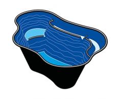 Bassin de jardin préformé en plastique Calmus SII 220L
