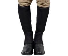 Riders Trend 100800241-BLKBLK-XXL Mini Chaps XXL/Mollet 39-44 cm/Hauteur 44 cm