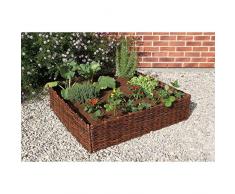 Carré potager osier - H25x100x100cm
