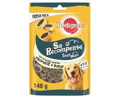 PEDIGREE Sa Récompense - Mini Bouchées au Bœuf et Fromage pour Chien, 6 Sachets de 140g de Friandises