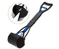 Pelle ramasse crottes par Simply Natural – Pelles ramasse crottes 60 cm à grande tête, poignée facile à presser et ressors haute tension