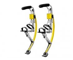 Skyrunner Chaussures de kangourou pour homme avec échasses de saut pour homme et femme (110 ~ 150 Ibs/50 ~ 70 kg) Chaussures de rebond (Jaune)