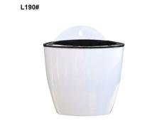 Cutogain darrosage Automatique Pot de Fleurs à Suspendre au Mur Résine Plastique Durable de Pot de Fleurs pour Balcon de Jardin, Taille L