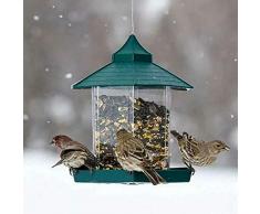 OurLeeme Mangeoire À Oiseaux, Lanterne Suspendue Mangeoire À Oiseaux Mangeoires À Graines De Jardin Abris De Pluie Résistant Aux intempéries pour la Décoration De Jardin en Plein Air