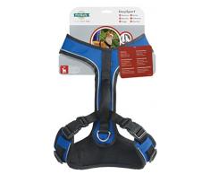 PetSafe - Harnais pour Chien Moyen EasySport (M) avec Poignée de Contrôle, Harnais Réfléchissant Ajustable et Confortable, Rembourré, Durable - Bleu