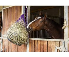 Filet à Foin Tricolore - Violet/beige/marine - L 97 Cm, Maille Env. 8 Cm