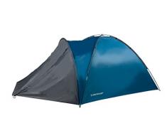 DUNLOP 2 à 4 Personnes Tente Camping Outdoor, Bleu/Gris