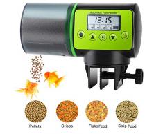 Podazz Mangeoire Automatique pour Poissons daquarium, Anti-humidité, Distributeur de Nourriture pour Poissons électrique