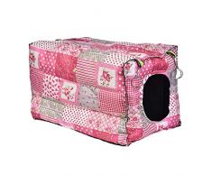 Lembeauty Hamster Hamac Crochet de Petits Animaux Cube Coton Maison Lit Cage à Suspendre Jouet pour Cochon dInde Furet