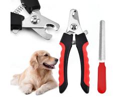 SXYHKJ Coupe-Griffes pour Chien et Chat Pince à Ongles coupante avec Lime à Ongles - pour lentretien des Griffes pour Les Petits, Moyens Chiens, Chats, Lapins, cochons dInde (Rouge)
