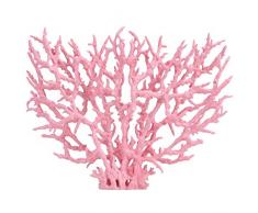 Fdit Décorations en Plastique Artificielles de Réservoir de Poissons Aquarium de Plantes Diverses Tailles Couleur(L Pink)