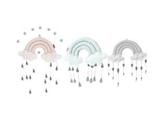 Arichtop Nouveau-né Nuage arc Raindrop mur Jouets Lit bébé Tente Pendentif Berceau suspendu Chambre ornement jouet infantile Props photo