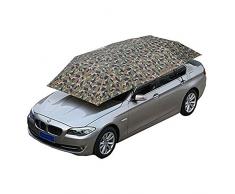 JL-Q Car Parasol/Semi-Automobile Tente Mobile Carport Pliable Portable Protection De Voiture Parapluie Voiture Protection Solaire Universel (157.48''X86.62 '') Tri-Couleur en Option,Camouflage