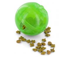 PetSafe - Jouet Distributeur de Croquettes Chat SlimCat, Jouet Interactif à Friandises - Vert