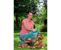 Balai à gazon 2 en 1 XXL Combisystem de GARDENA : râteau de jardin extra-large pour le ramassage des feuilles et des déchets de jardin, largeur de travail 77 cm, pour tous les manches cs (3107-20)