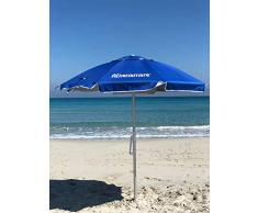 Athenamare - Parasol de Plage spécial résistant au Vent Muni dune hélice et dune manivelle - Brevet primé Lors du 47e Salon International des Inventions de Genève