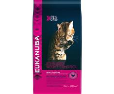 Eukanuba - Croquettes Stérilisé ou en Surpoids - pour Chat - Croquettes Recommandées par les Vétérinaires - Alimentation 100% Complète et Equilibrée - Riche en Poulet - 3kg