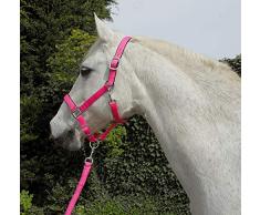Rhinegold Ensemble Licol et Longe Assortis pour Carnaval, Mixte, Rose, COB