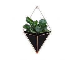 jardinière murale vase & contenant de décoration murale géométrique, cache-pot mural - Idéal pour les plantes succulentes, les plantes de lair, les mini cactus, les plantes artificielles et plus