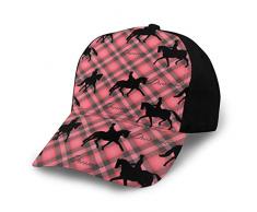 NR Dressage Silhouettes sur Rouge et Noir Casquette De Baseball Réglable Sport Extérieure Casquette De Soleil Unisexe Hip Hop Casual Chapeau