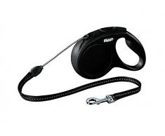Flexi New Classic Laisse avec Cordon pour Chien Noir 5 m Taille S